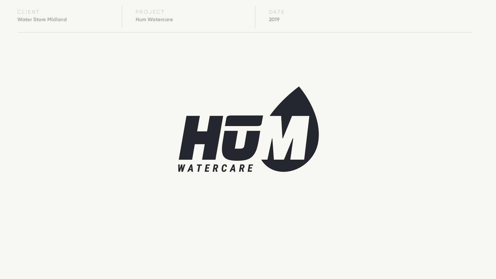 hum watercare logo design by anthony mika