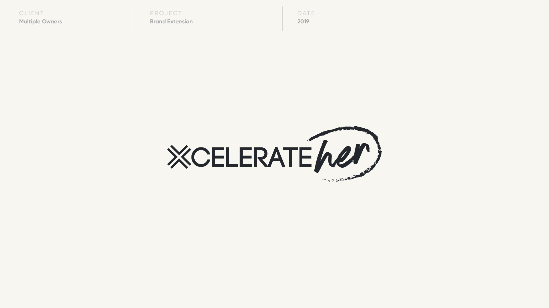 xcelerateher logo design by anthony mika