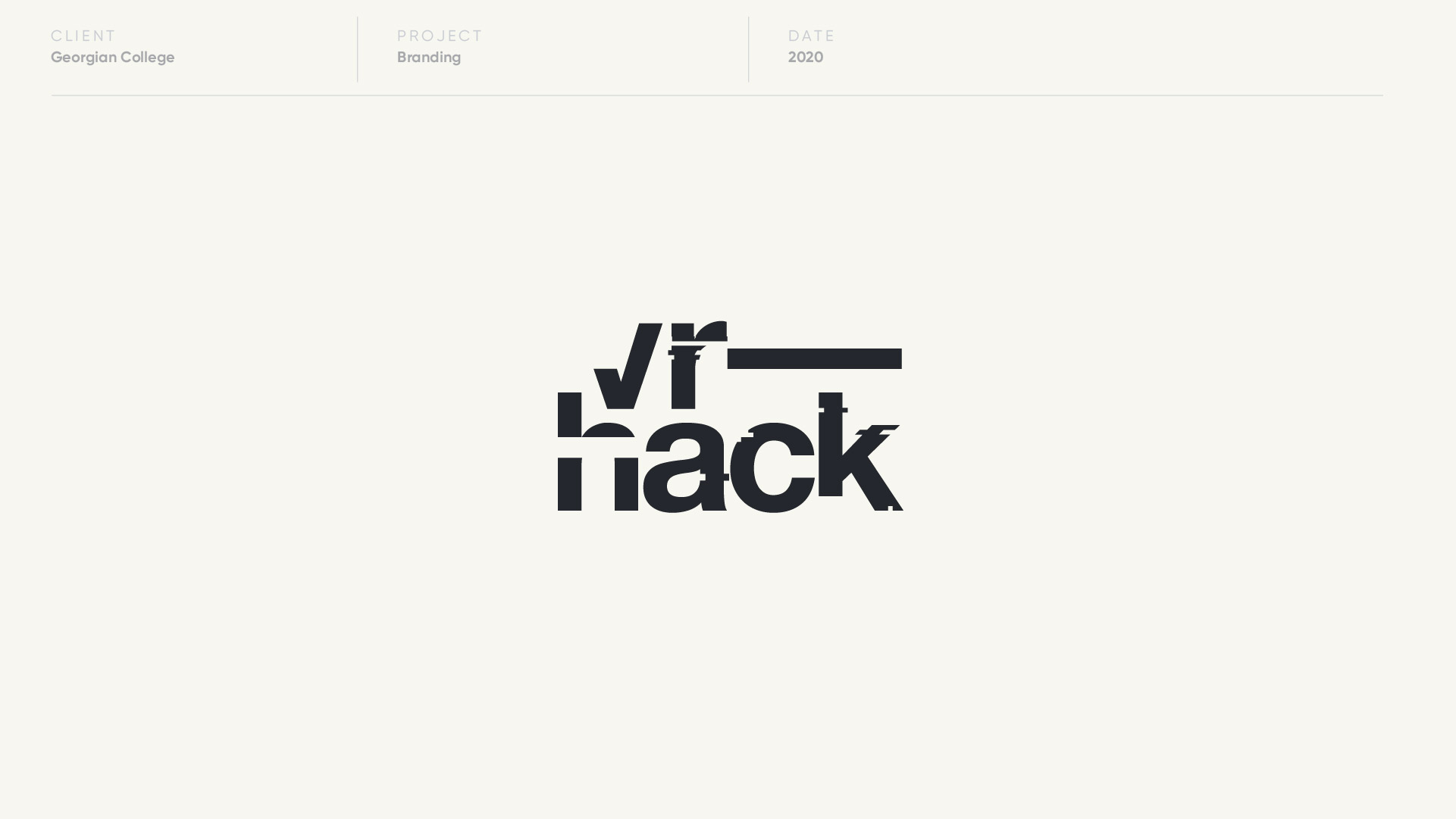 georgian college vr hack logo design by anthony mika