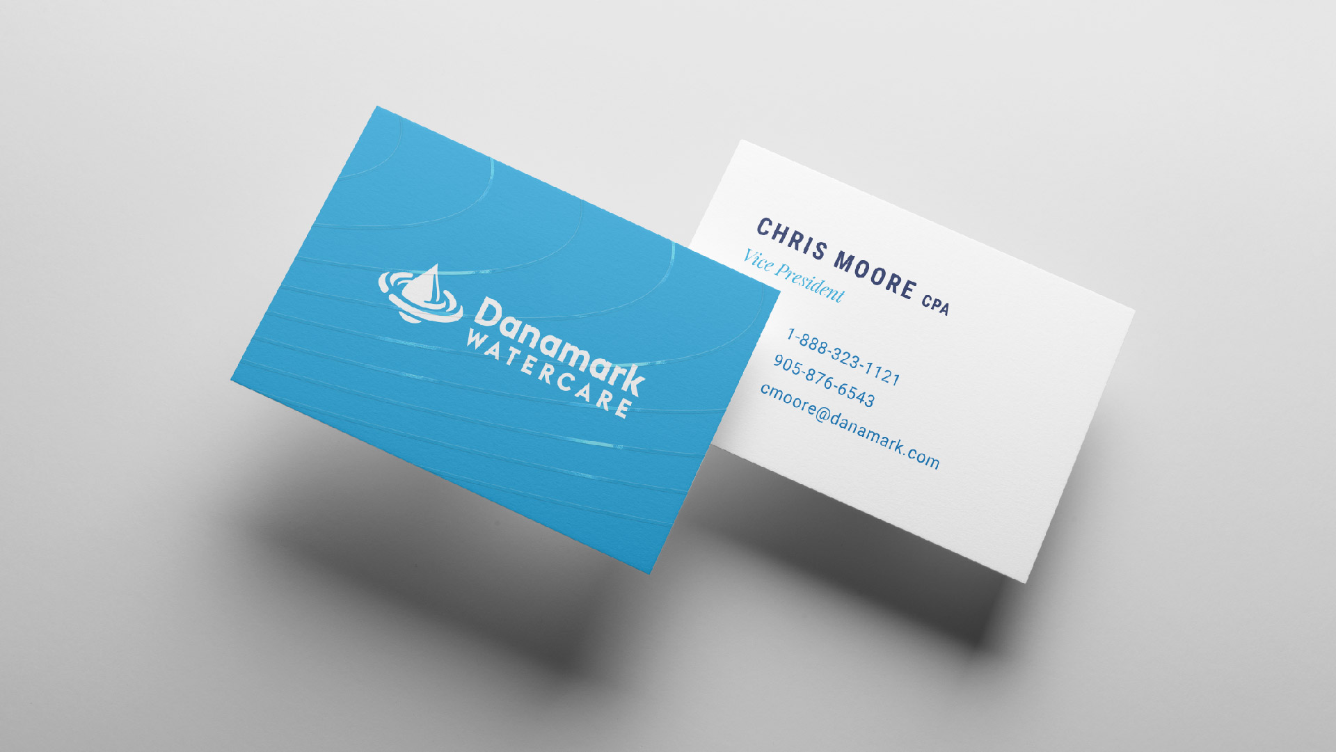 danamark watercare business card design