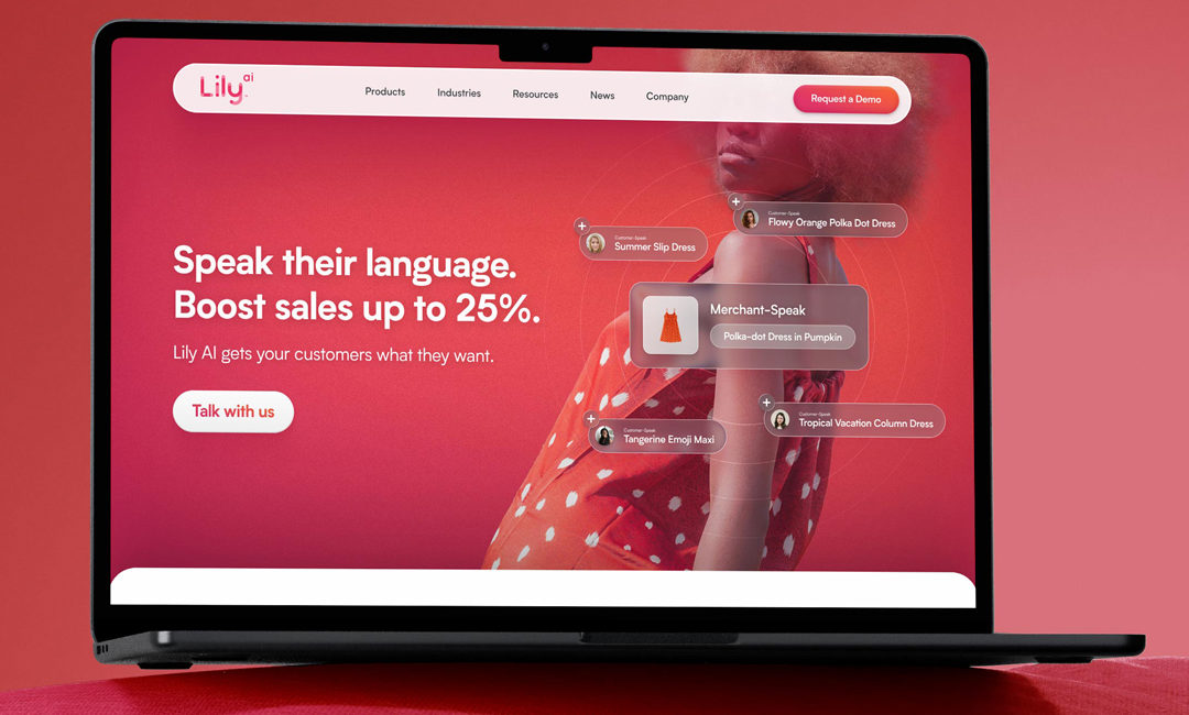 Lily Ai website hero section redesigned by Anthony Mika